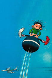 Poster Gaston Jumping Balloon 61x91 5cm Abystyle GBYDCO534 | Posters.nl