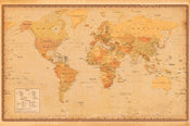 Poster Harper Collins Antique World Map 21 91 5x61cm Abystyle GBYDCO485 | Posters.nl