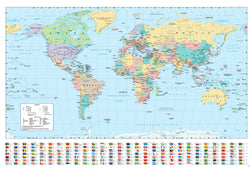 Poster Harper Collins World Map 21 91 5x61cm Abystyle GBYDCO484 | Posters.nl
