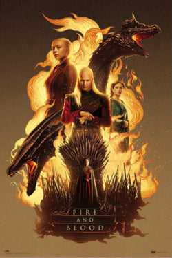 Poster House Of The Dragon Fire And Blood 61x91 5cm Grupo Erik GPE5855 | Posters.nl