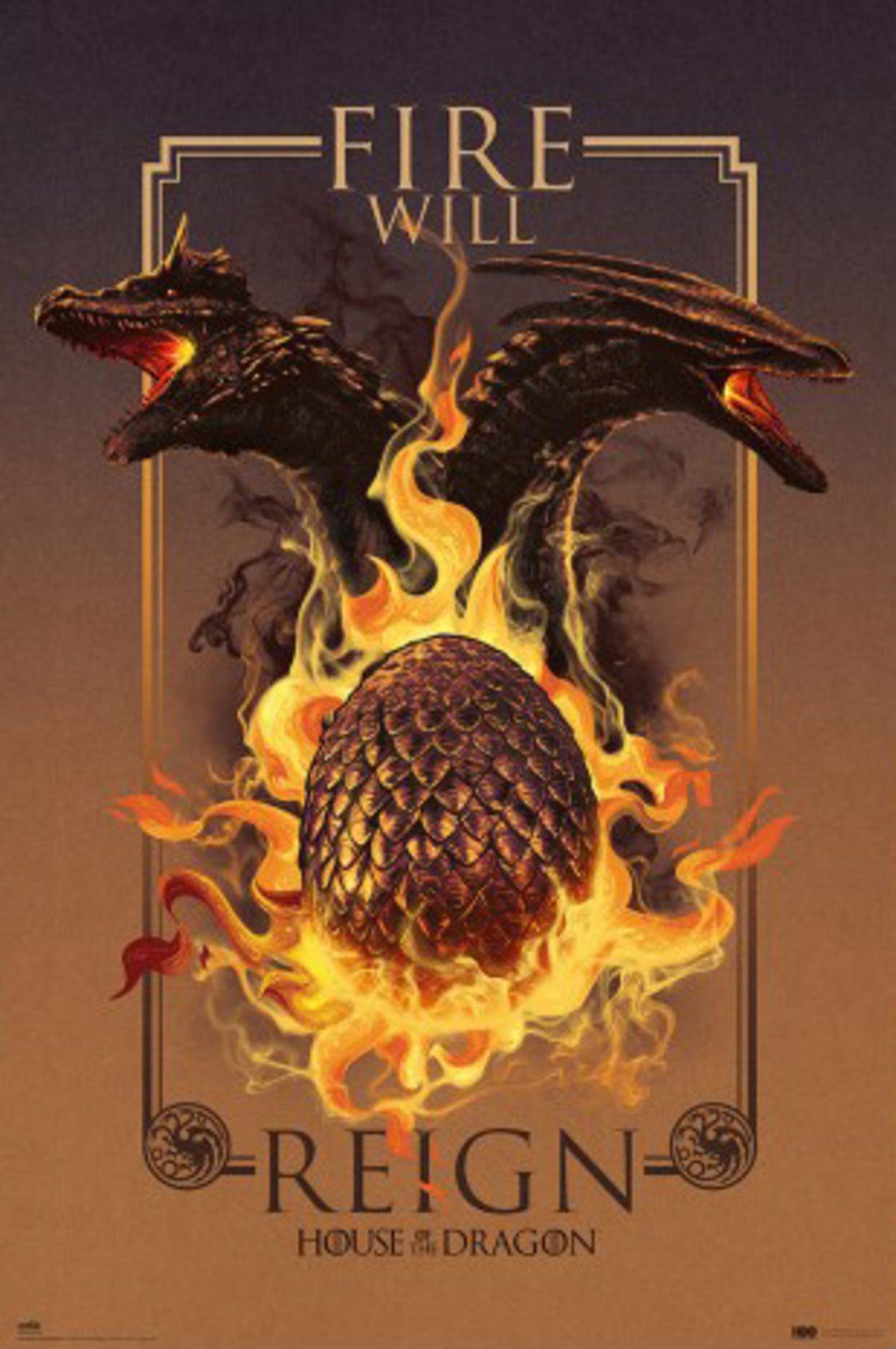 Poster House Of The Dragon Fire Will Reign 61x91 5cm Grupo Erik GPE5856 | Posters.nl