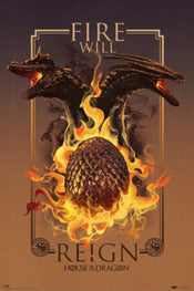 Poster House Of The Dragon Fire Will Reign 61x91 5cm Grupo Erik GPE5856 | Posters.nl