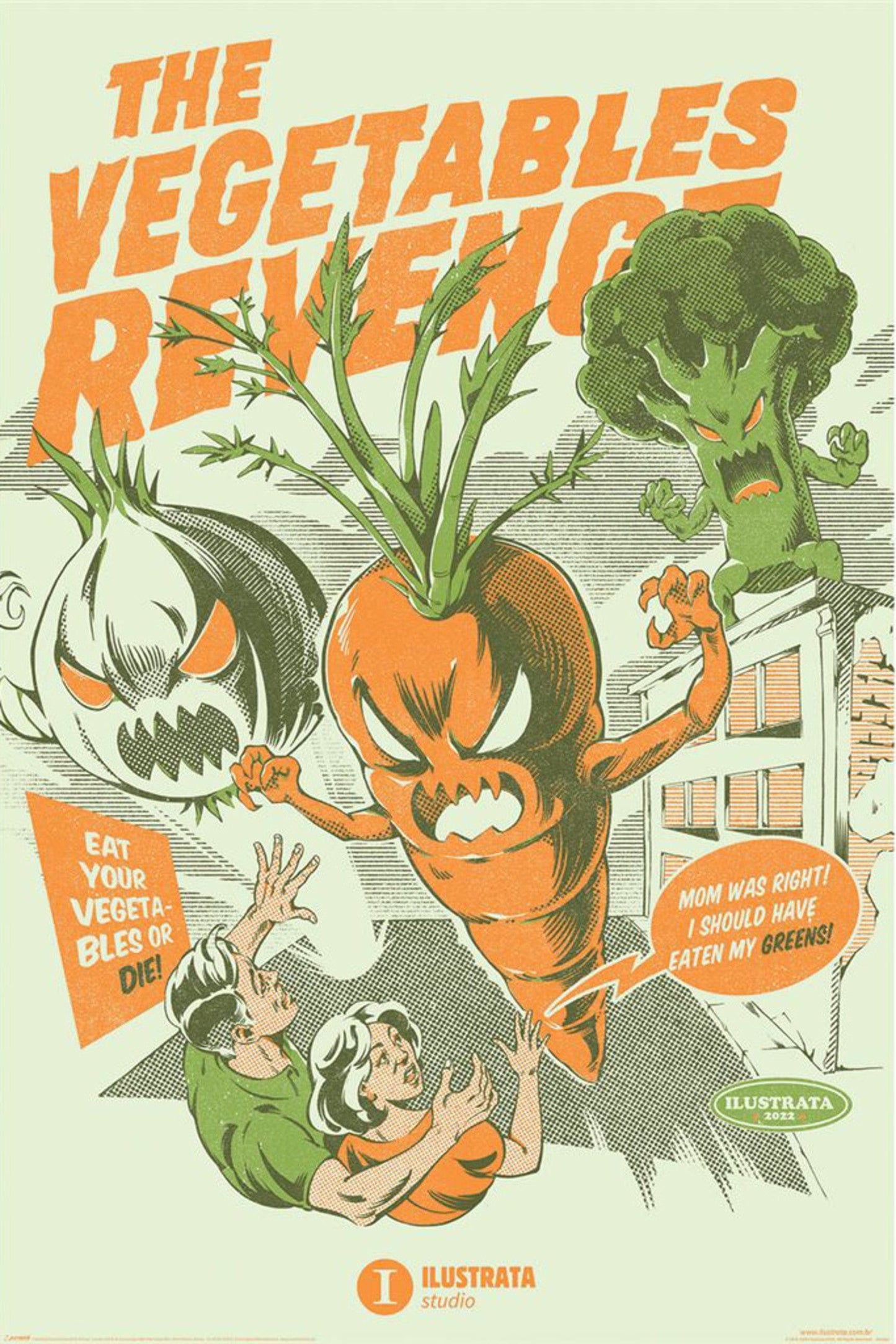 Poster Illustrata The Vegetables Revenge 61x91 5cm Pyramid PP35304 | Posters.nl