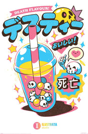 Poster Ilustrata Death Bubble Tea 61x91 5cm PP2401895 | Posters.nl