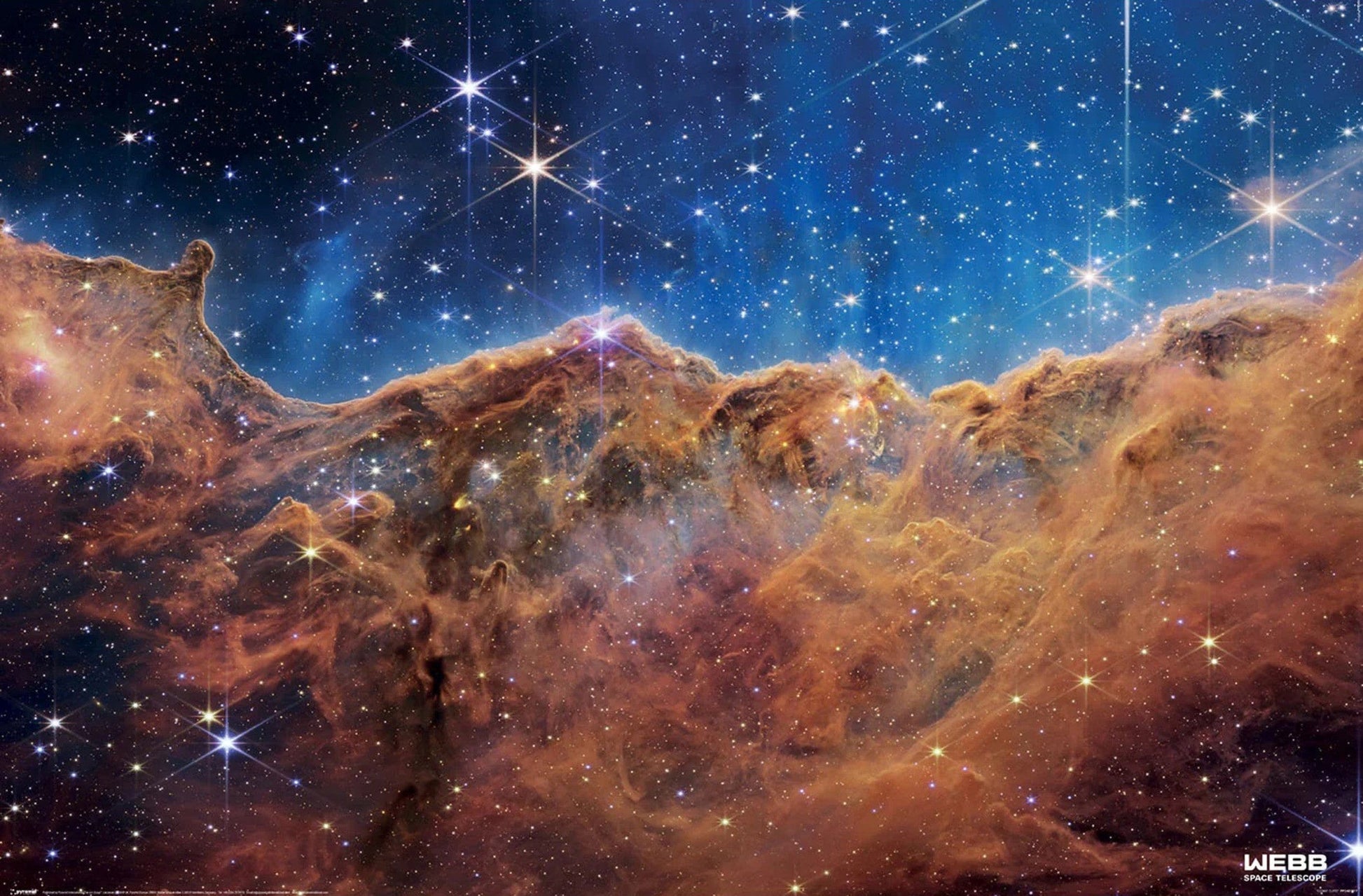 Poster James Webb Cosmic Cliffs 91 5x61cm PP2401817 | Posters.nl