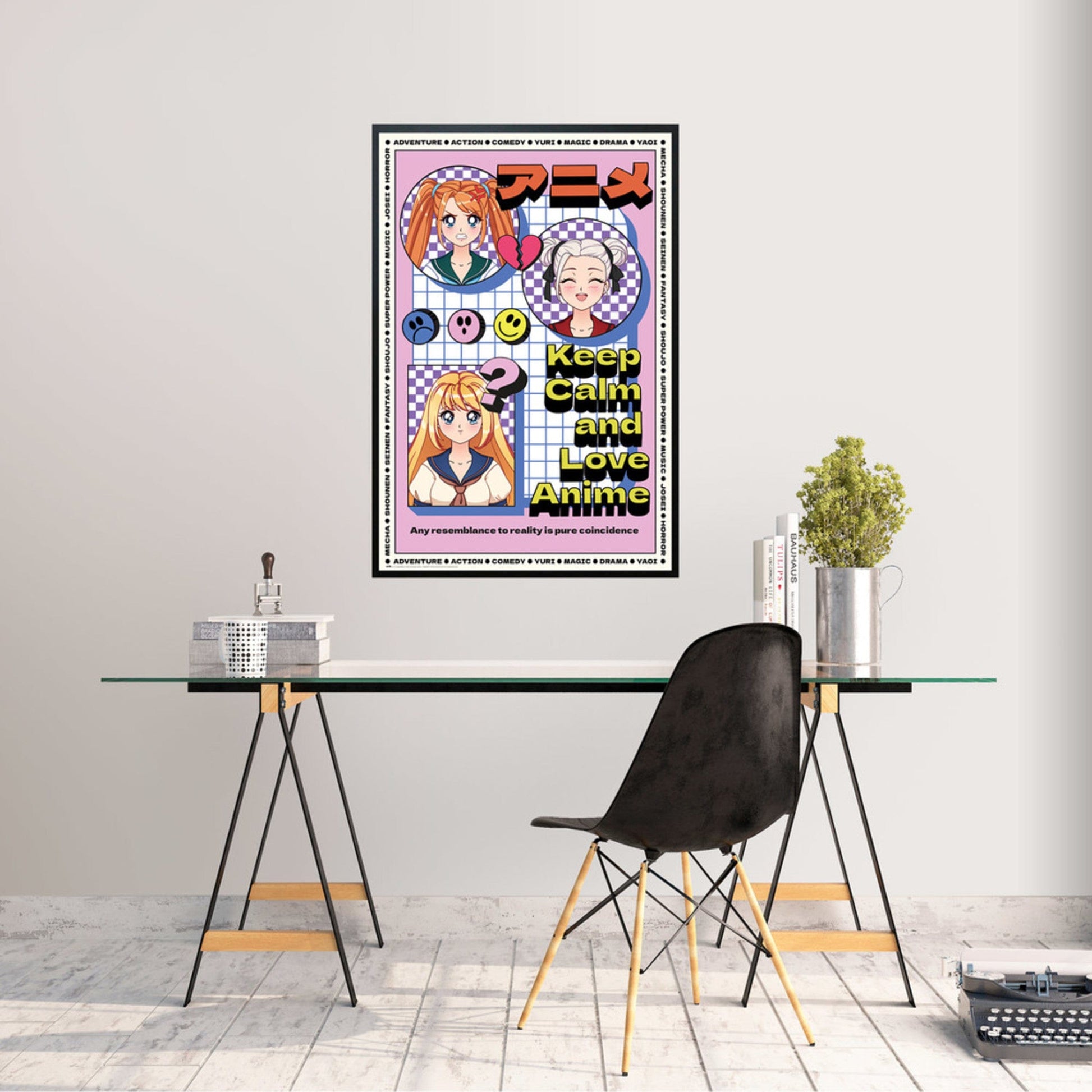 Poster Keep Calm And Love Anime 61x91.5cm Grupo Erik GPE5794 Sfeer | Posters.nl