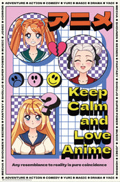 Poster Keep Calm And Love Anime 61x91.5cm Grupo Erik GPE5794 | Posters.nl