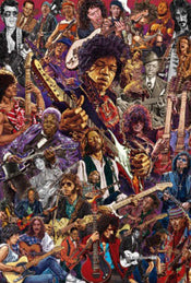 Poster Legendary Guitarists 61x91.5cm Grupo Erik GPE5841 | Posters.nl