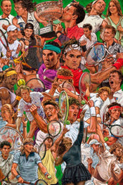 Poster Legendary Tennis Players 61x91 5cm Grupo Erik GPE5877 | Posters.nl