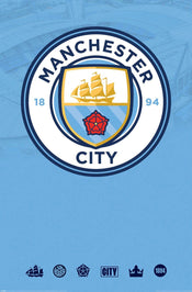 Poster Manchester City Club Crest 61x91 5cm PP35440 | Posters.nl