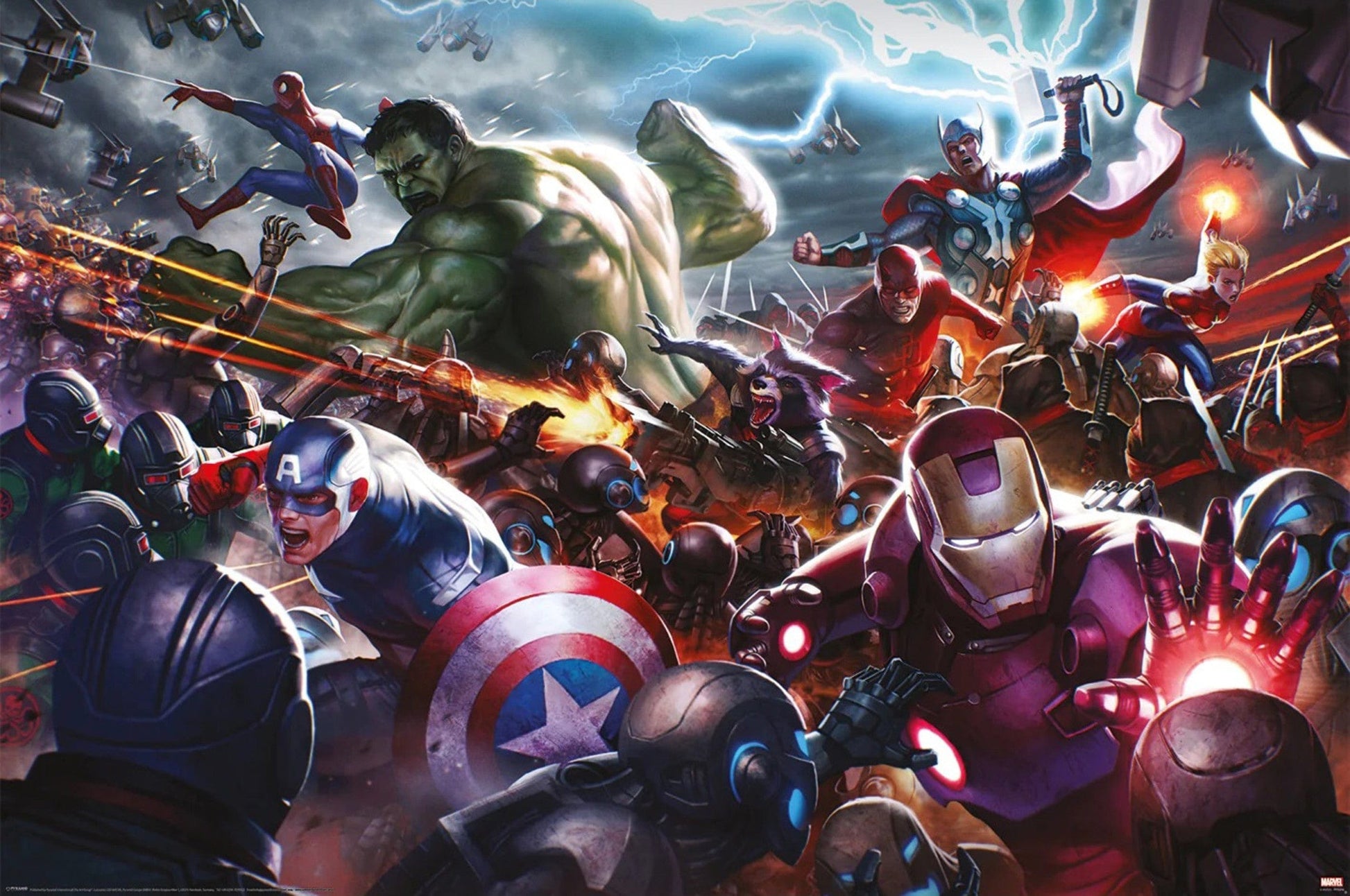 Poster Marvel Future Fight Heroes Assault 61x91 5cm Pyramid PP35016 | Posters.nl