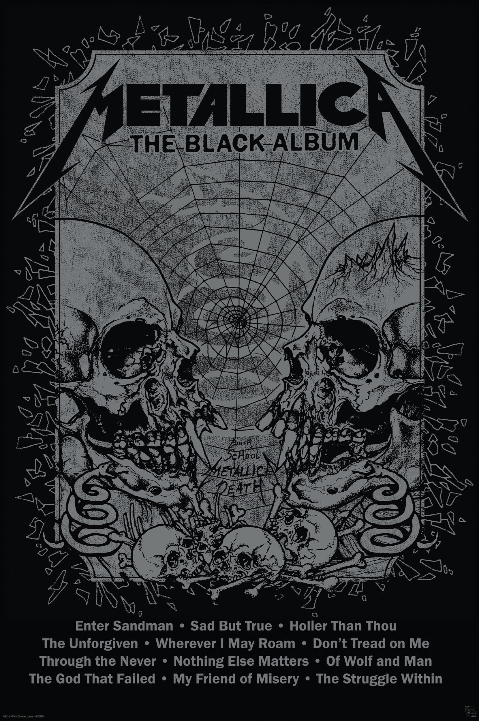 Poster Metallica Black Album 61x91 5cm Abystyle GBYDCO433 | Posters.nl