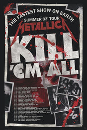 Poster Metallica Kill Em All 83 Tour 61x91 5cm Abystyle GBYDCO434 | Posters.nl