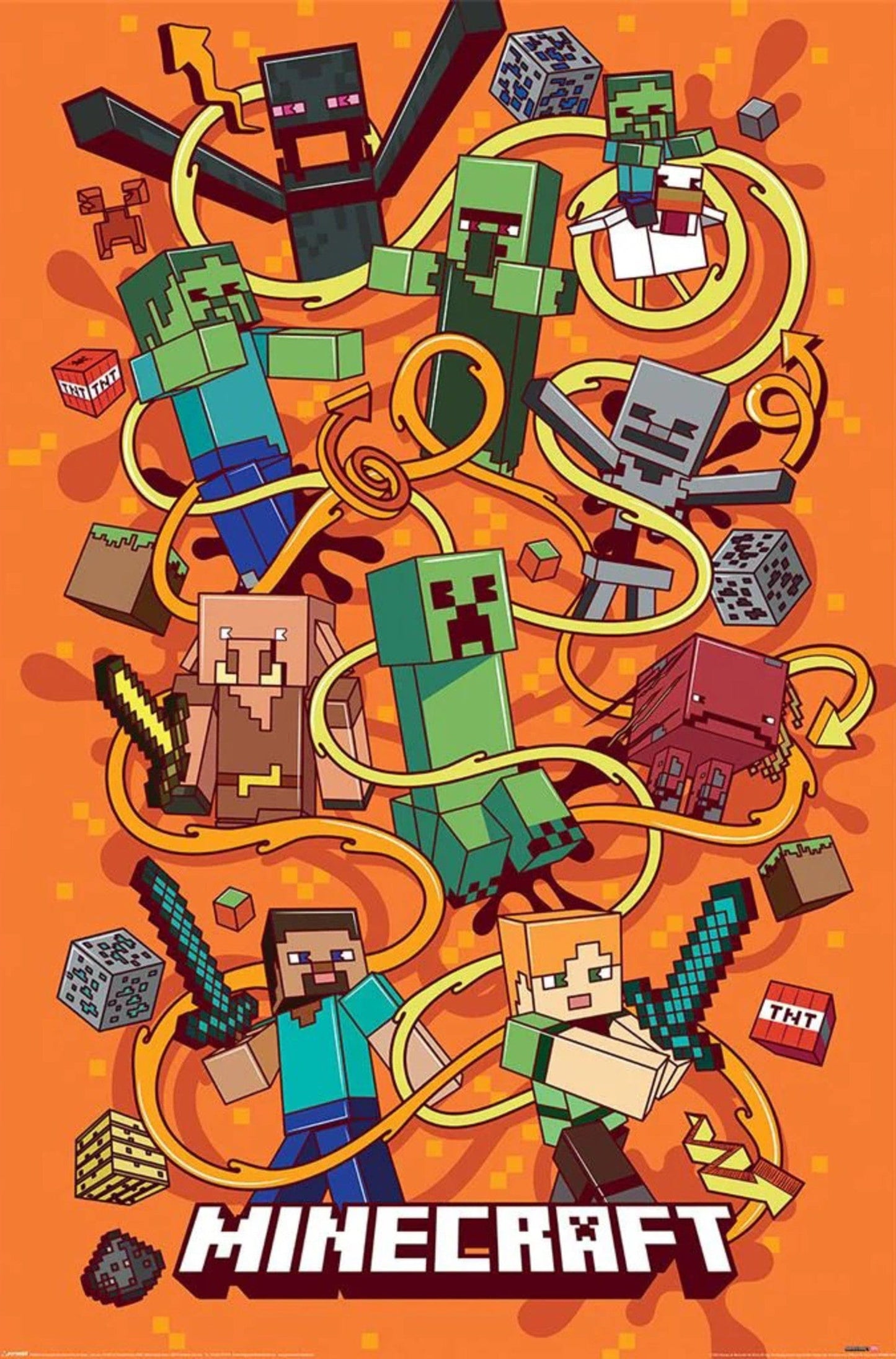 Poster Minecraft Funtage Montage 61x91 5cm PP2401758 | Posters.nl