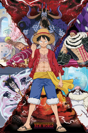 Poster One Piece Luffy Vs New World 91 5x61cm GBYDCO637 | Posters.nl