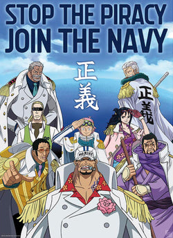 Poster One Piece Marine Army 38x52cm Abystyle GBYDCO566 | Posters.nl