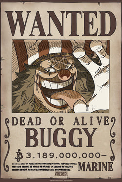 Poster One Piece Wanted Buggy Wano 38x52cm GBYDCO641 | Posters.nl