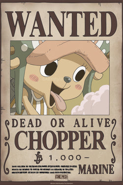 Poster One Piece Wanted Chopper Wano 38x52cm Abystyle GBYDCO647 | Posters.nl