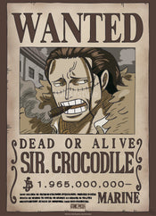 Poster One Piece Wanted Crocodile Wano 38x52cm Abystyle GBYDCO640 | Posters.nl