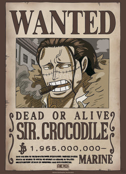 Poster One Piece Wanted Crocodile Wano 38x52cm Abystyle GBYDCO640 | Posters.nl