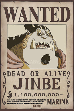 Poster One Piece Wanted Jinbe Wano 38x52cm Abystyle GBYDCO623 | Posters.nl