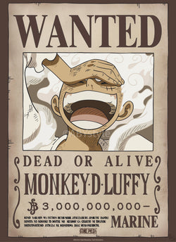 Poster One Piece Wanted Luffy Wano 38x52cm GBYDCO622 | Posters.nl
