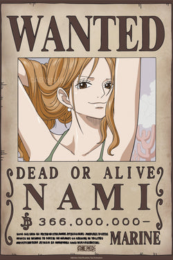 Poster One Piece Wanted Nami Wano 38x52cm GBYDCO642 | Posters.nl