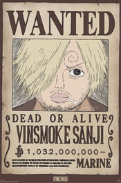 Poster One Piece Wanted Sanji Wano 61x91 5cm GBYDCO620 | Posters.nl