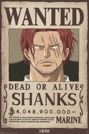 Poster One Piece Wanted Shanks 61x91 5cm Abystyle GBYDCO482 | Posters.nl