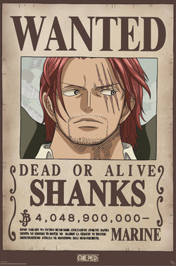 Poster One Piece Wanted Shanks Wano 38x52cm GBYDCO654 | Posters.nl
