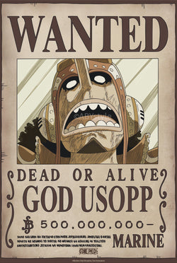 Poster One Piece Wanted Usopp Wano 38x52cm Abystyle GBYDCO643 | Posters.nl
