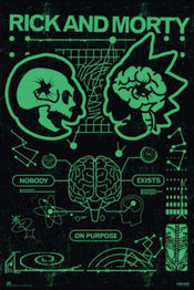 Poster Rick And Morty Nobody Exist On Purpose 61x91 5cm Grupo Erik GPE5821 | Posters.nl
