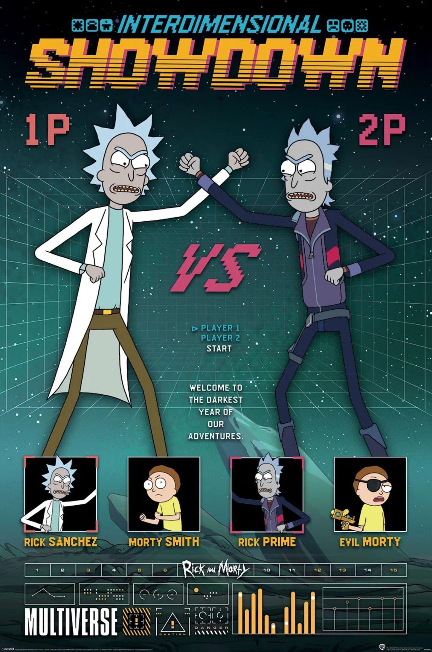 Poster Rick And Morty Showdown 61x91 5cm PP35425 | Posters.nl
