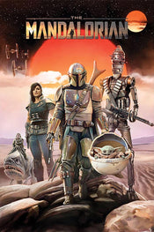 Poster Star Wars The Mandalorian Group 61x91 5cm Pyramid PP34642 | Posters.nl