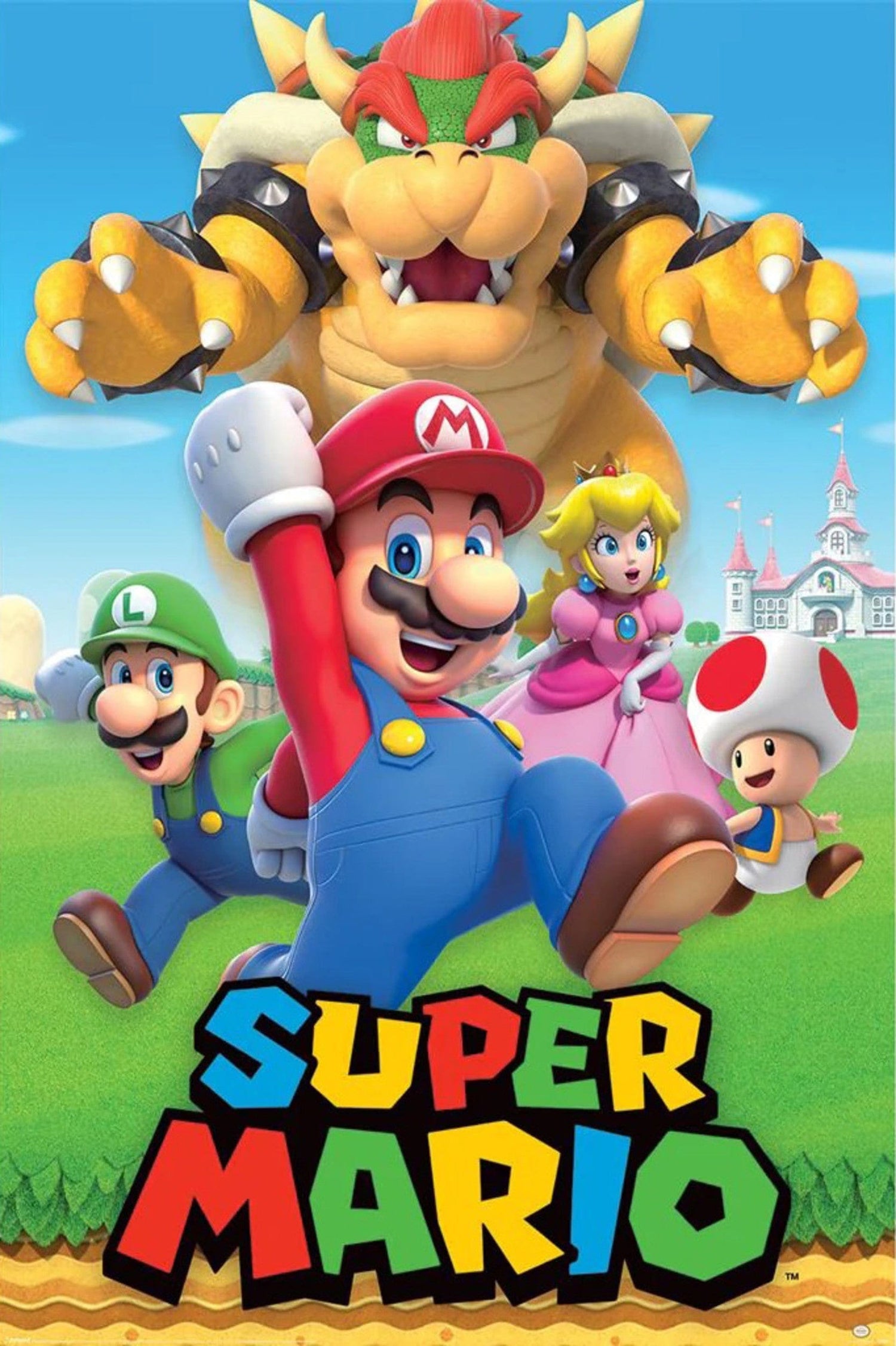 Poster Super Mario Character Montage 61x91 5cm Pyramid PP35311 | Posters.nl