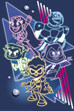 Poster Teen Titans Neon Titans 61x91 5cm Abystyle GBYDCO416 | Posters.nl