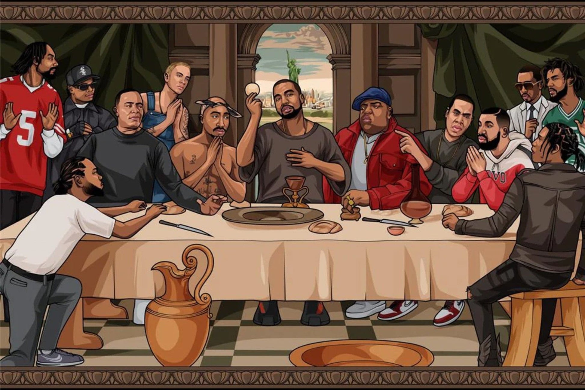 Poster The Last Supper of Hip Hop 91 5x61cm Pyramid PP35358 | Posters.nl
