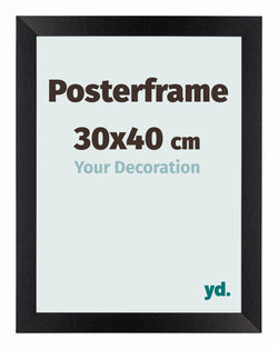 Posterframe 30x40cm Zwart Mat MDF Parma Maat | Posters.nl