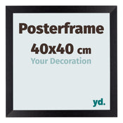 Posterframe 40x40cm Zwart Mat MDF Parma Maat | Posters.nl