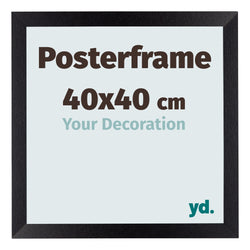 Posterframe 40x40cm Zwart Mat MDF Parma Maat | Posters.nl