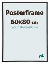 Posterframe 60x80cm Zwart Mat Kunststof Paris Maat | Posters.nl