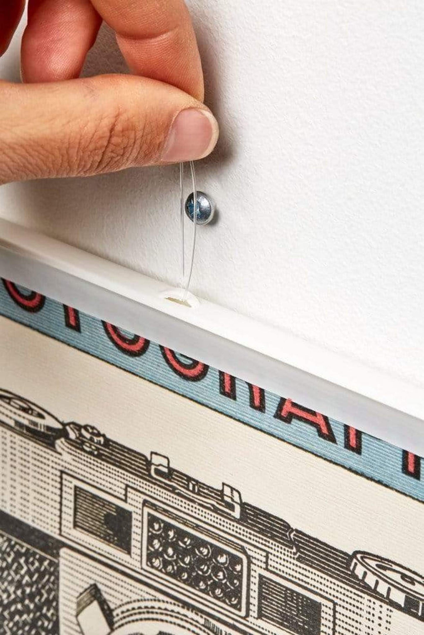 Posterhangers Wit 60cm met ophangoog | Posters.nl