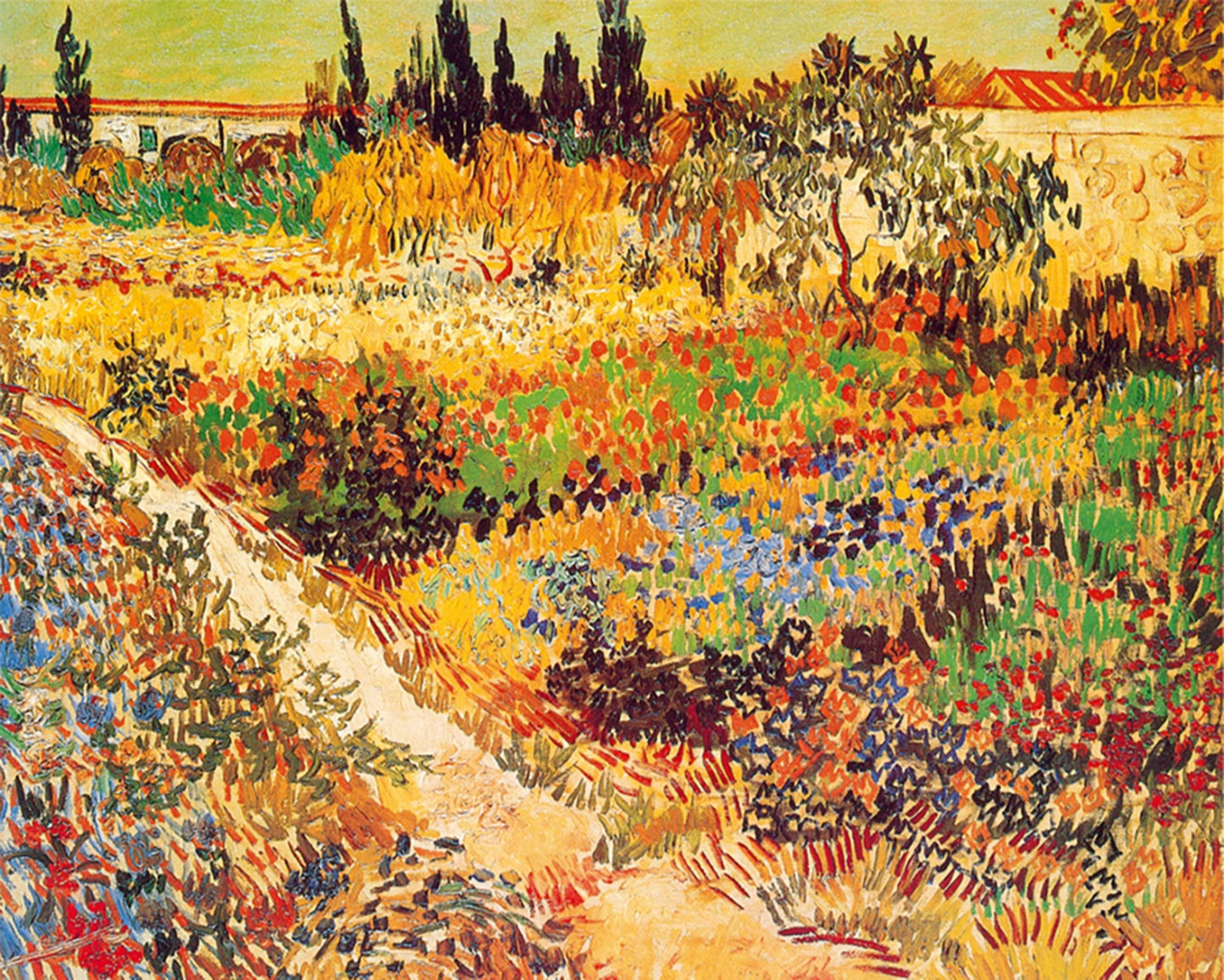 Vincent Van Gogh  Giardino in fioritura Kunstdruk 30x24cm | Posters.nl