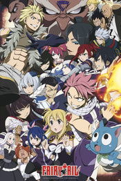 Fairy Tail Fairy Tail Vs Other Guilds Poster 61X91 5cm | Posters.nl