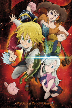 The Seven Deadly Sins Characters Poster 61X91 5cm | Posters.nl