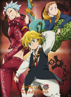 The Seven Deadly Sins Ban King And Meliodas Poster 38X52cm | Posters.nl
