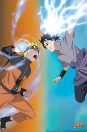 Abystyle Abydco495 Naruto Shippuden Naruto Vs Sasuke Poster 61x91,5cm | Posters.nl