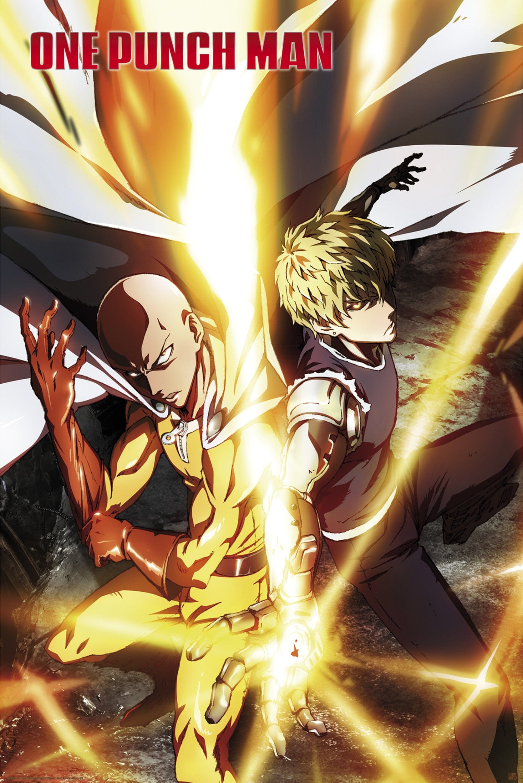 One Punch Man Saitama And Genos Poster 61X91 5cm | Posters.nl