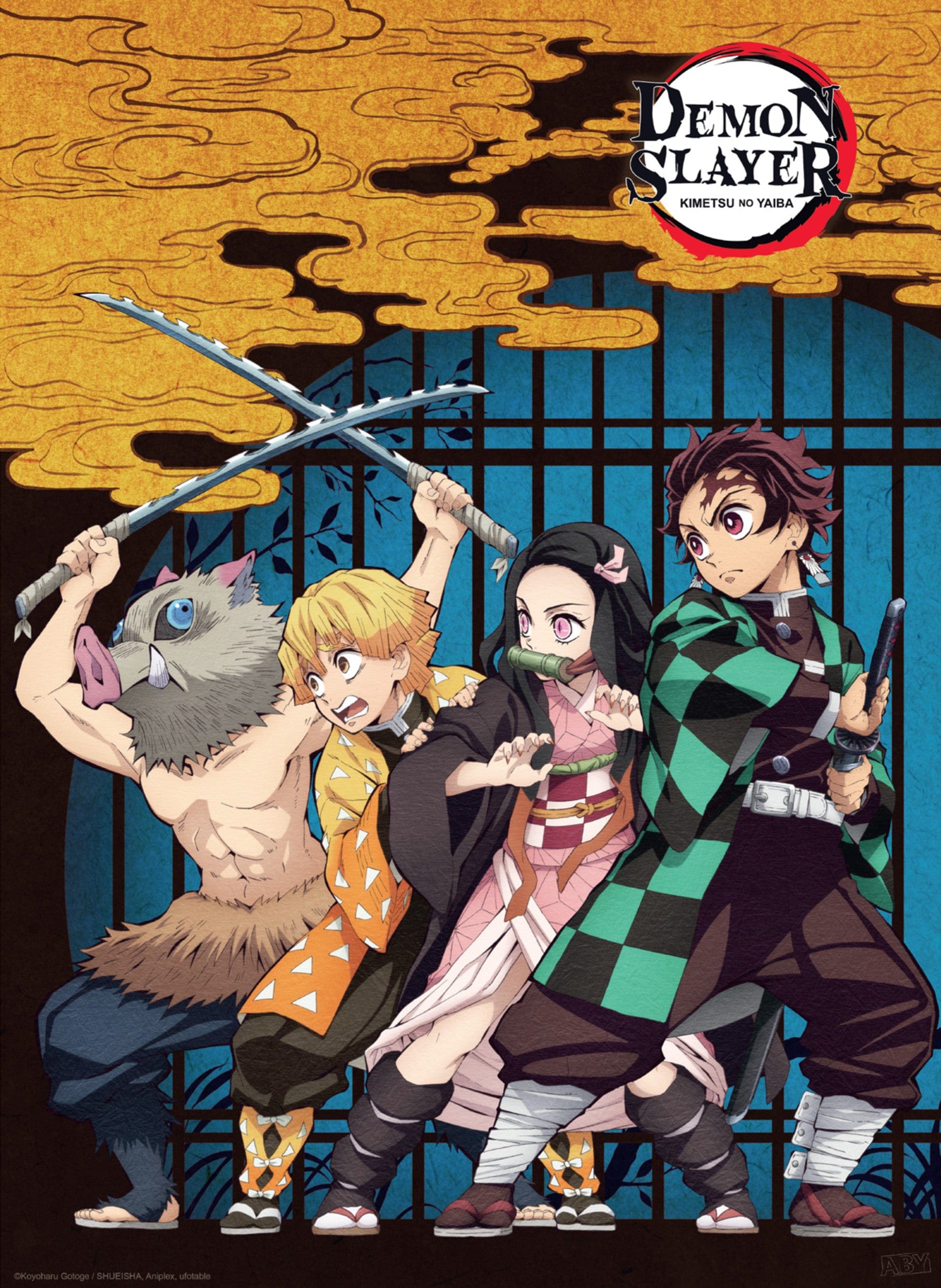Demon Slayer Group Poster 38X52cm | Posters.nl