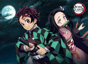 Demon Slayer Tanjiro And Nezuko Poster 52X38cm | Posters.nl